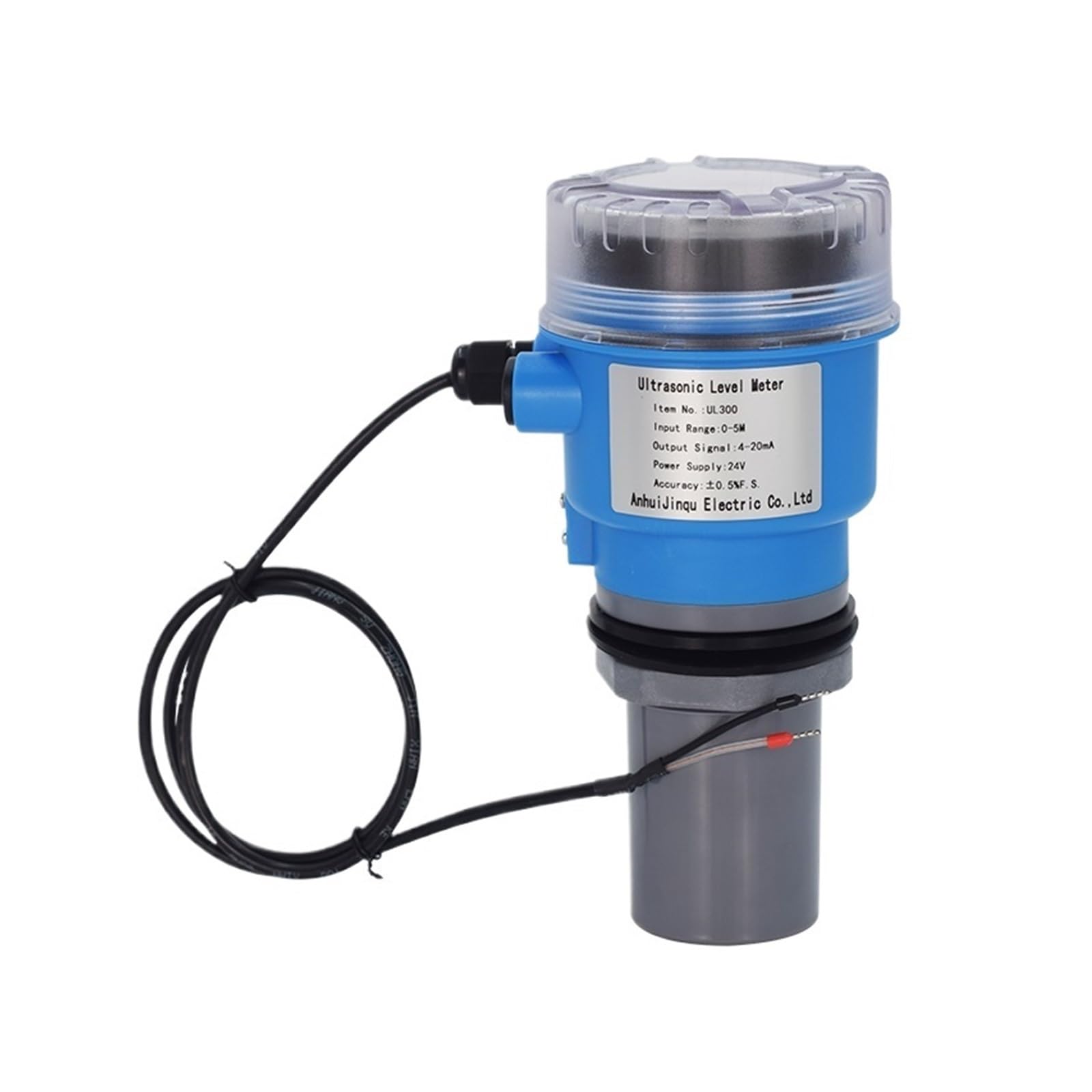 JJKKOZVQF UL300 Non-contact Ultrasonic Level Sensor 4-20mA RS485(0-8M RS485 DC24V)