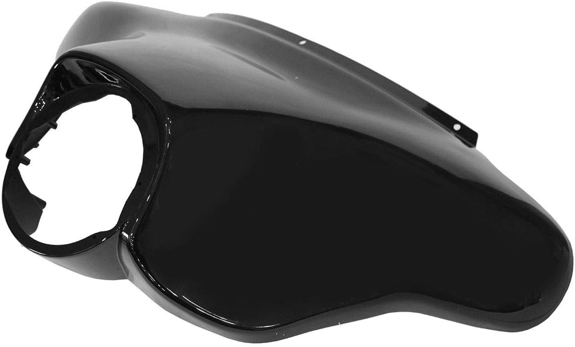 TCMT Black Outer Bat Wing Front Upper Front Fairing Cowl Nose Head Fits For Harley Touring 1996-2013 Street Glide FLHX Electra Glide Ultra Classic FLHT FLHTC FLHTCU