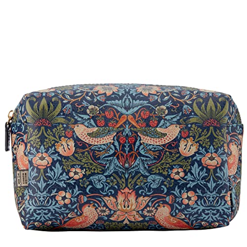 William Morris at Home Wash Bag, Large Blue Toiletry, Cosmetic or Makeup Organiser, Beauty Essentials, Zip Closure - Image 2