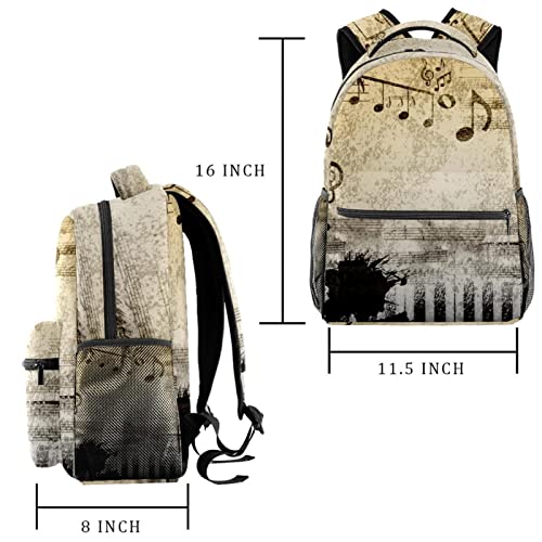 Bolsos de hombro de música retro para senderismo y camping en la naturaleza 2