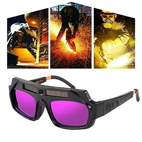 Image of TEAMWILL Welding Goggles Mask Auto Darkening Glasses Resist Ultraviolet Eyes Ray Helmet
