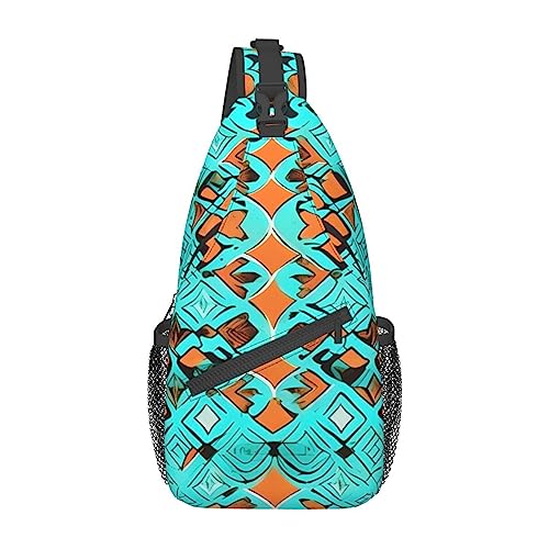 Mochila tipo bandolera Turquoise Wonders para senderismo y viaje