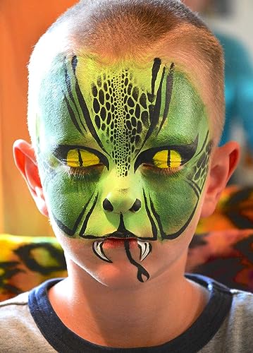 CCbeauty-Ogre-Green-Face-Paint-StickFace-Painting-KitProfessional-Body-PaintNon-Toxic-SFX-Makeup-For-Shrek-Disgust-Goblin-Halloween-Costume-CosplayFull-Coverage-Painting-Foundation-Makeup-Sponge