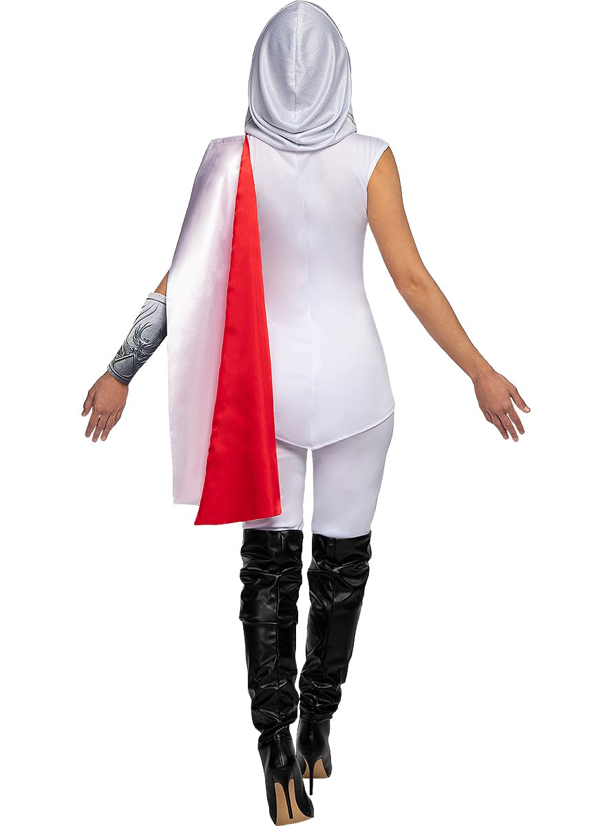 Funidelia | Strój Assassins Creed dla kobiet Gry Video, Filmy i seriale, Assassin's Creed - Strój dla dorosłych i zabawne akcesoria na imprezy, karnawał i Halloween - Siwy/Srebrny