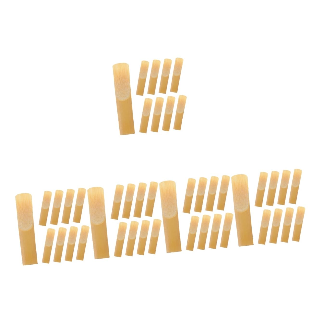 HEMOTON 50 Pcs caña de saxofón cañas de saxofón alto 1,5 cañas de saxofón cañas de clarinete caña eb Accesorios de saxofón Accesorios saxofón caña para principiantes fuerza 1.5 cañas Junco