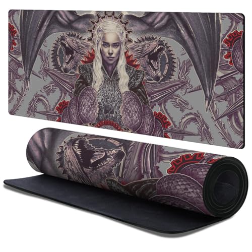 Tapis de souris XL Game of Thrones pour éviter les glissements de clavier sur le bureau