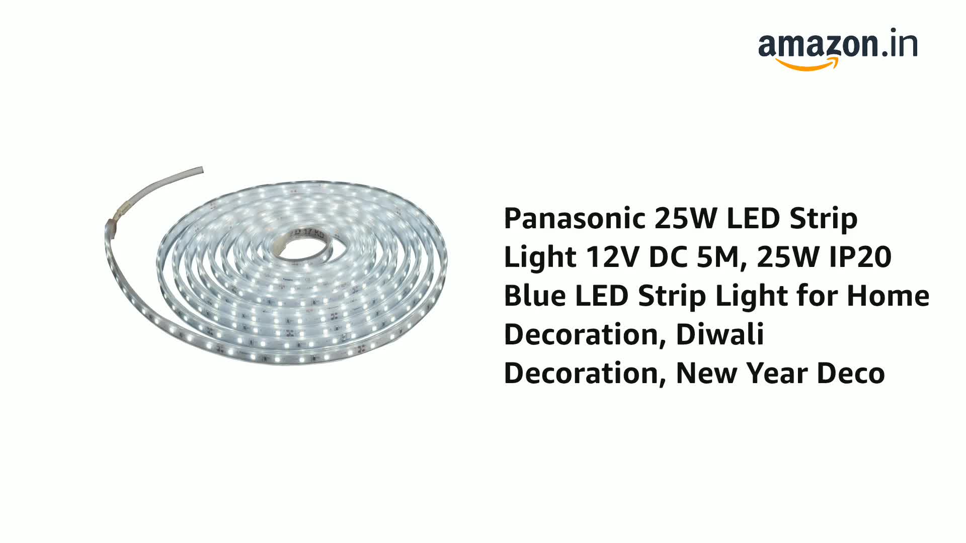 Buy Panasonic Polycarbonate 25W LED Strip Light 12V DC 5M, 25W