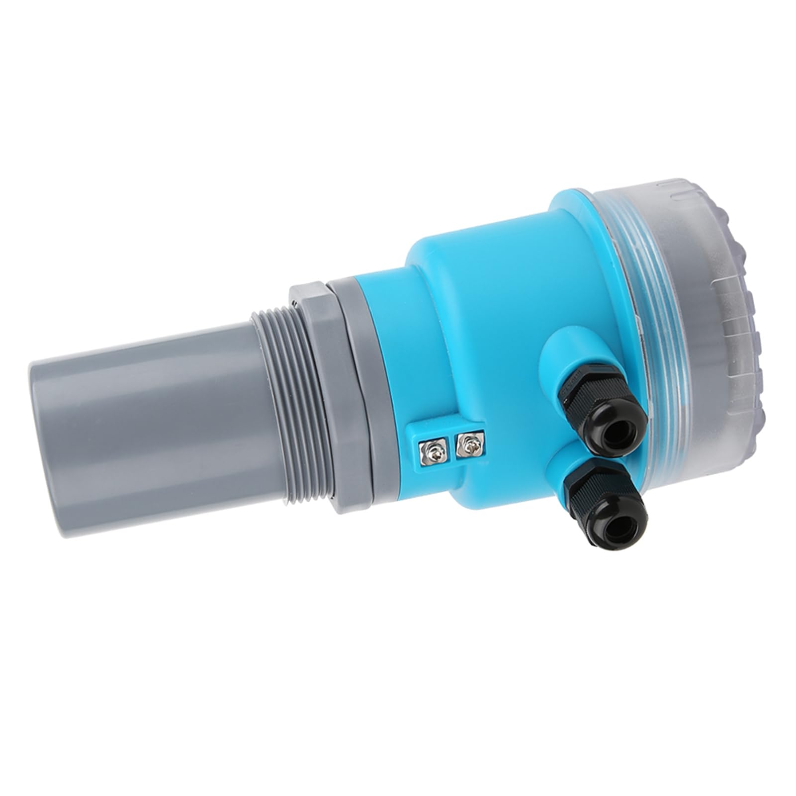 Medidor de nivel ultrasónico digital Pantalla LED integrada 4 20MA Salida analógica DC24V Implejo de agua ABS para tratamiento de aguas residuales Minería de electricidad (0~10 metros)