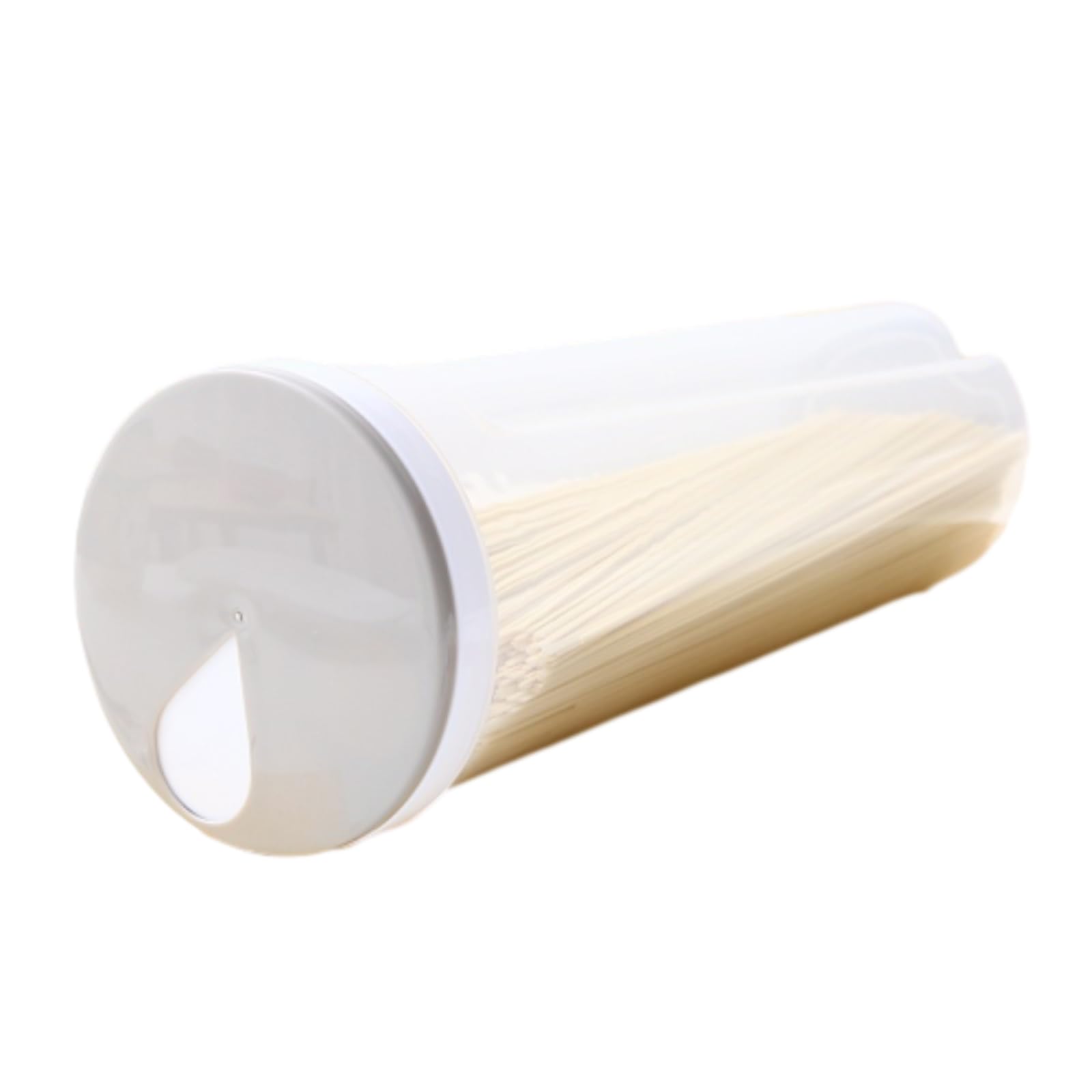 Moedweuo Spaghetti Storage Container with Rotating Lid, Pasta Dispenser Jar