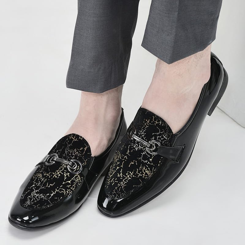 Image of FAUSTO Men Leather Pull-On Shoes