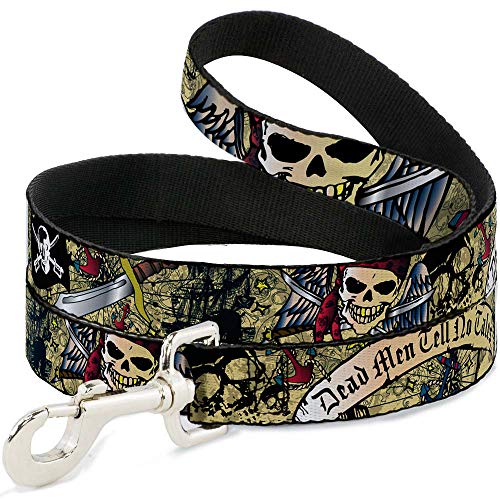Laisse pour chien Buckle-Down Dead Men imprimé haute densité