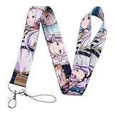 Pinstant Frieren Beyond Journey's End Anime Manga 17.7' Neck Lanyard Keychain Holder ID Badge Mobile Phone Pin Strap