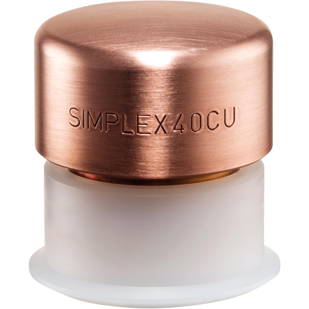 Halder Simplex Copper Replacement Insert 3804.030 – For Hard Impact, Replaces Classic Copper Hammers, 30mm, 1.18 in.