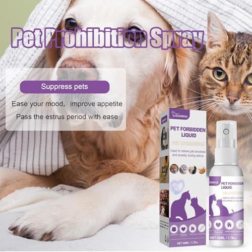 Image of YOUTHINK Pets Pheromone Calming Spray,Improve Estrus Agitation Spray Pet Anxiety Relief Spray for Cats Dogs