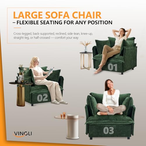 Sillón Plegable Chenille Verde Menta miniatura 4