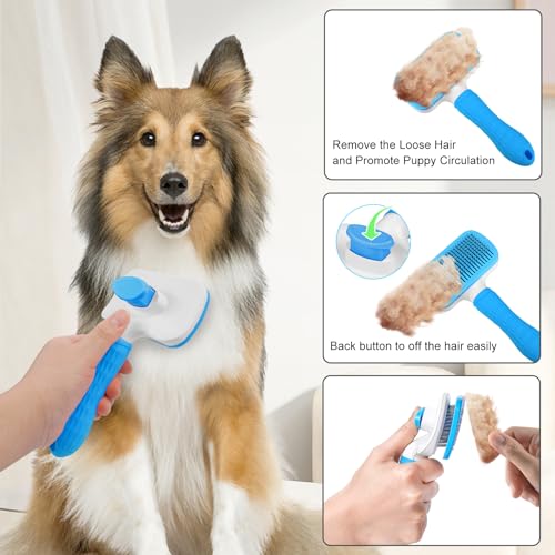 Dog-Brush-Cat-Brush-for-GroomingPet-Grooming-BrushSelf-Cleaning-Cat-Dog-Slicker-Brushes-with-Smooth-HandleGreat-for-Dogs-and-Cats-With-Medium-Long-Hair