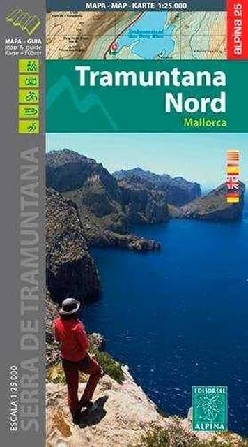 Portada de Mapa y Guia Excursionista Mallorca Tramuntana Norte 1:25.000