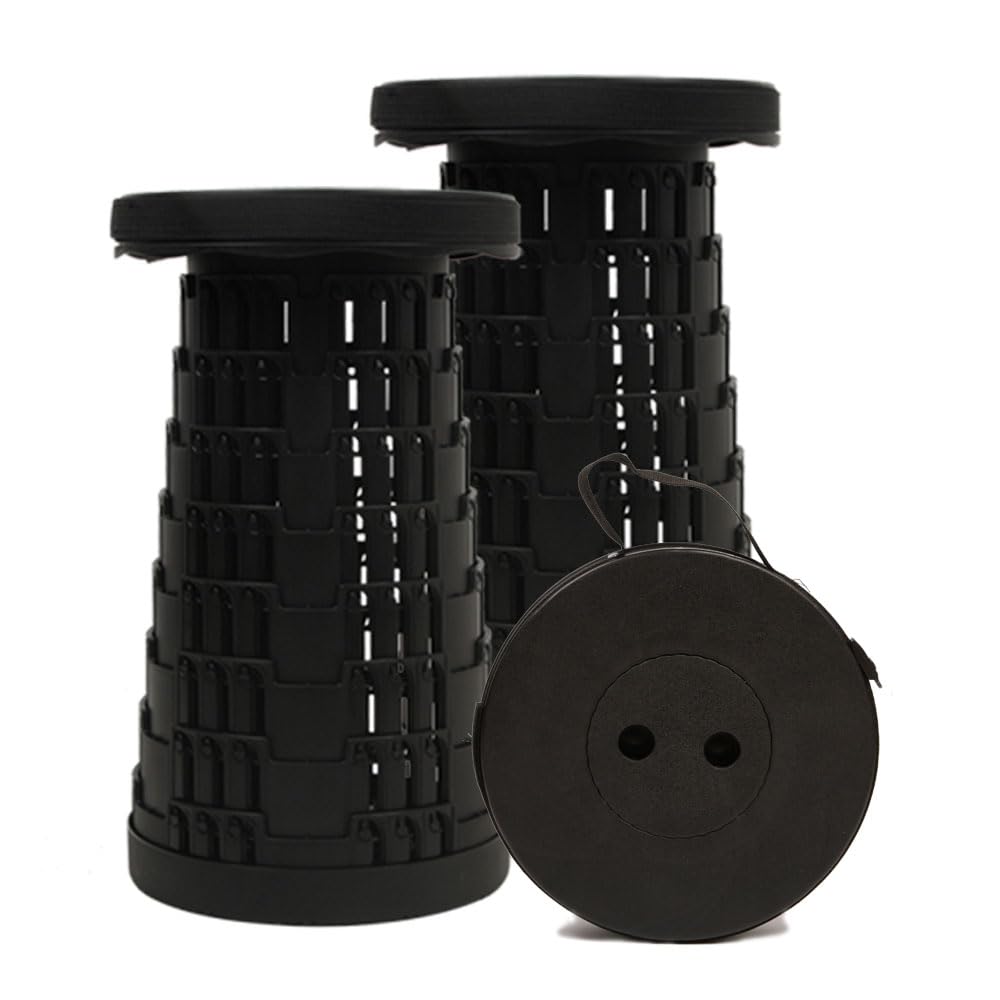 JAEMEYEM 2 PCS Upgraded Collapsible Stool Chair