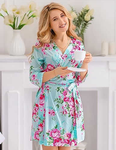 Image of Mommy and Me Robe and Swaddle Set | Maternity Robe Matching Baby Girl, Boy
