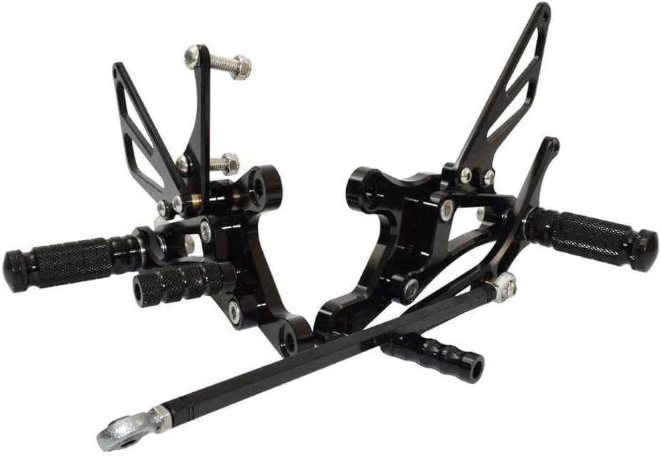 KORINA Motorcycle Pedals Black Motorcycle CNC Adjustable
