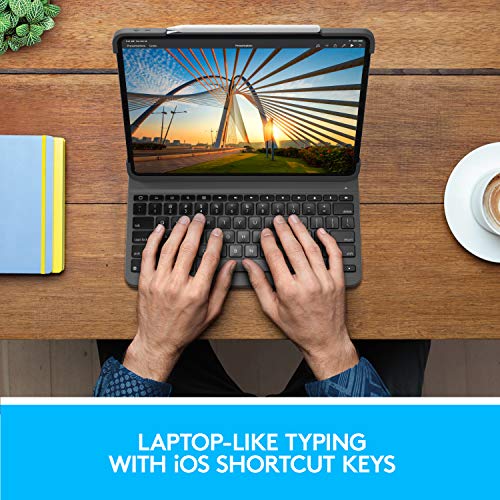 Logitech Slim Folio Pro Backlit Bluetooth Keyboard Case For Ipad Pro 11-Inch (1St, 2Nd, 3Rd, 4Th Gen - 2018, 2020, 2021, 2022) - Graphite #TOP1