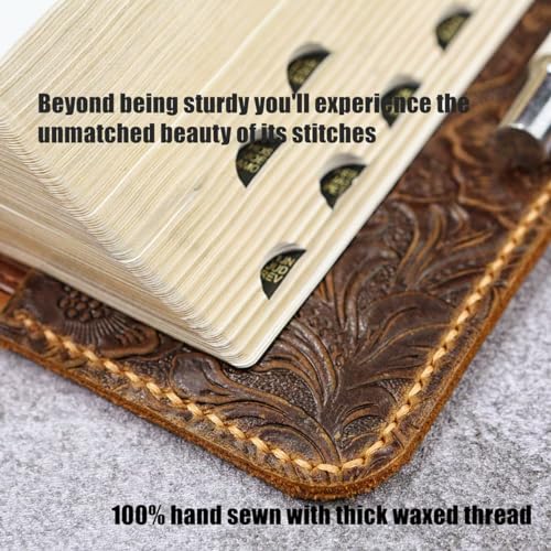 Embossing KJV Holy Bible cover, Custom leather holy bible book case cover for women, christian gifts for women V02-LBC09C