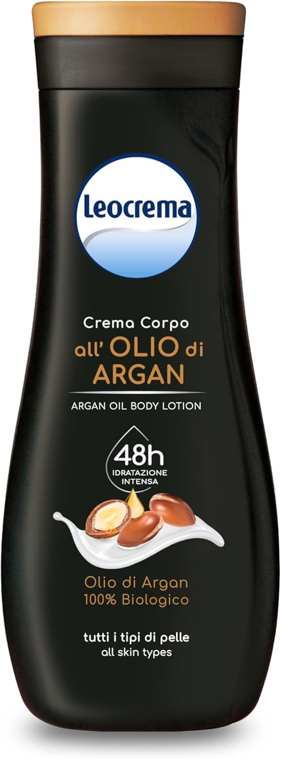 Italian Gourmet Crema Corpo Arganöl reichhaltige Körpercreme 12 x 400ml | Vellutata e nutriente, spendet Feuchtigkeit, ideale Pflege für trockene Haut, Gesamtnettogewicht 4,8 L + Kostenlos Polpa 400g