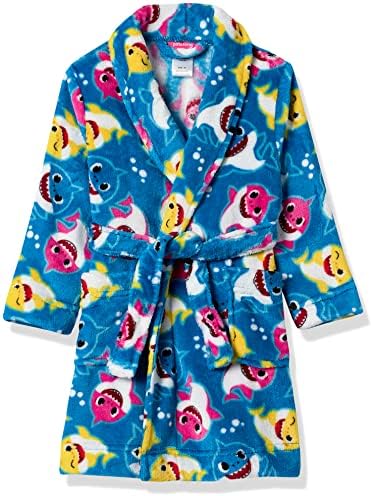 Nickelodeon Boys' Paw Patrol | Baby Shark Bathrobe, Fin-Tastic Robe 2, 2T