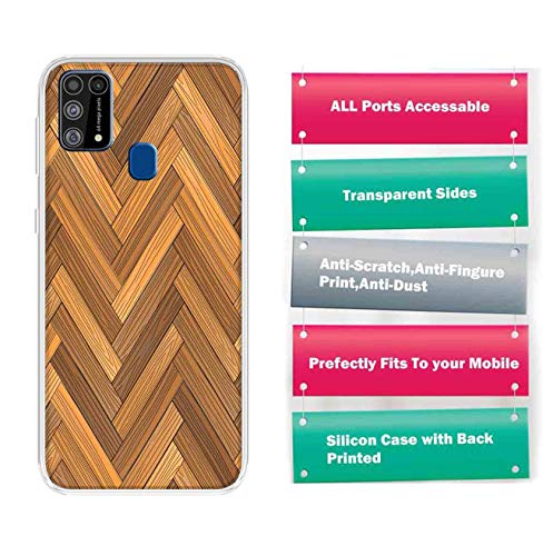 Image of Amazon Brand - Solimo Designer Multicolor Plywood Pattern Printed Soft Back Case Mobile Cover for Samsung Galaxy M31 / M31 Prime / F41