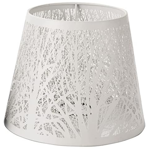 XIAOJUN Medium Metal Lampshade with Tree Pattern Cover