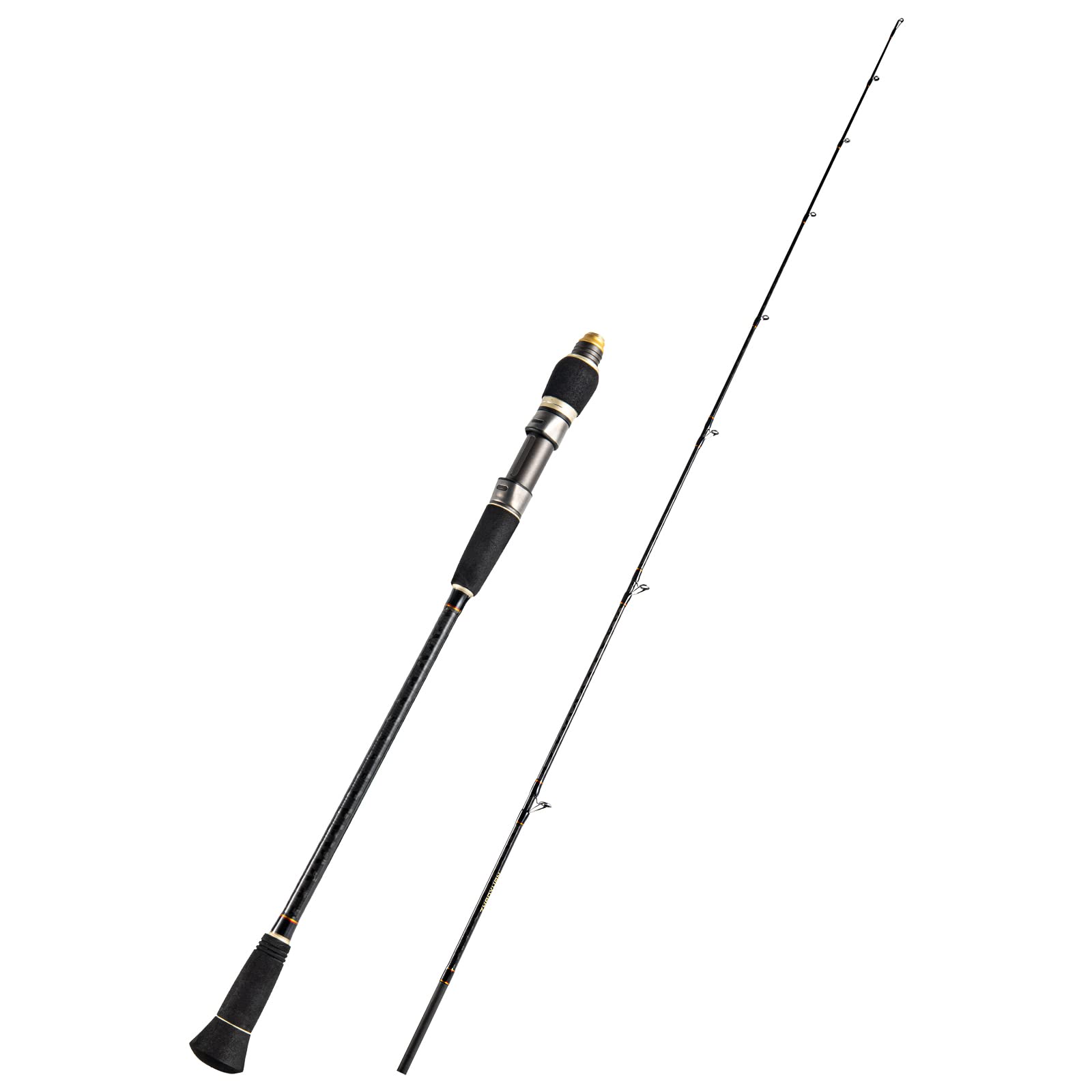 Goture 2 Piece Slow Pitch Jigging Rod, Spinning/Casting Saltwater Jigging Rod, Medium Light/Meidum/Medium Heavy Slow Pitch Rod