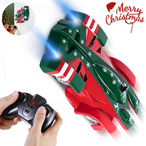 Preisvergleich Produktbild SGILE Ferngesteuert Auto, RC Kletterwandwagen Fahrzeug, Wand Klettern Spielzeugauto für Kinder mit aktualisiert Mini Fernbedienung, USB Ladung, LED Flashing, 360° Rotation, Racer für Chirstmas