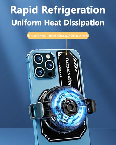 Image of 2 Pcs Magnetic Cooler Pad, Universal Smart Phone Cooling Pad,Heatsink Cooling Black Games Holder Sticker, Phone Self-Adhesive Cooling Plate Extend Battery Life