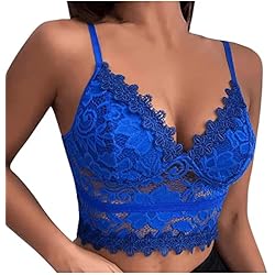 2022 Encaje Tank Corto Chaleco Mujer Moda Camisola Color Sólido Camiseta sin Manga Sexy Slim Fit Hueco Moda Short Top Blusa Push Up Bustiers Bandeau Blusa Clubwear Ropa Interior Lencería Sujetador