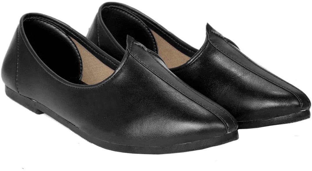 Derby Shoes for Men | Shoes for Men with PU Sole | Comfortable & Lightweight |Durable & Trendy Design | Size : 5 | Color : Black,VTR_3001_Jutti_Black_Gp_5-image-14