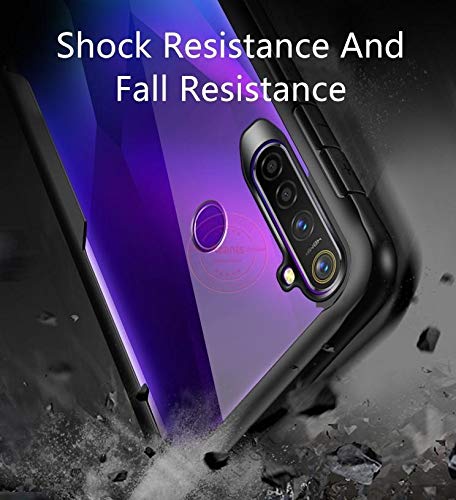REALCASE Realme Pro Back Cover Stylish Clear Gel Premium TPU Shockproof  Bumper Back Case Cover for Realme Pro (E-Black)