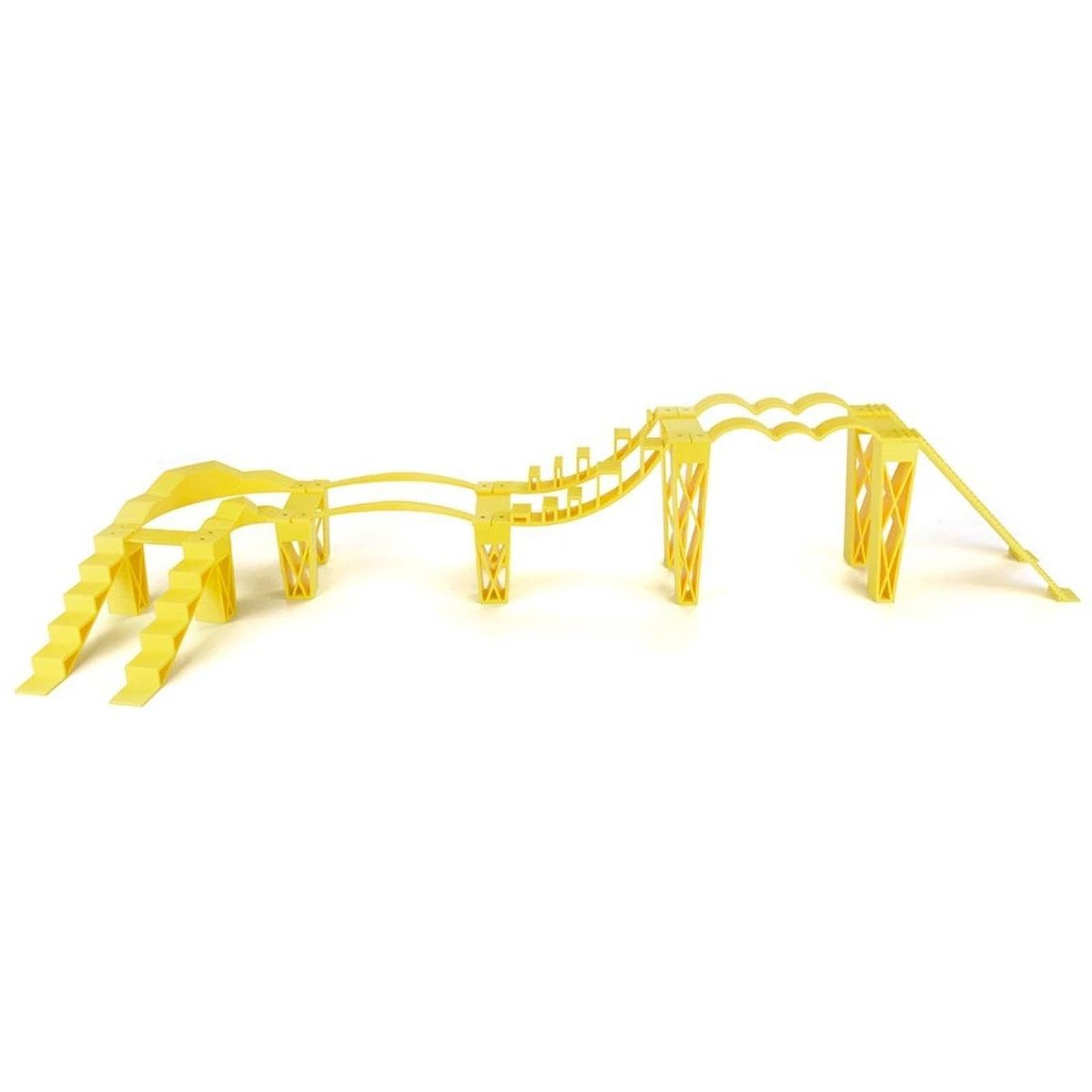 TISHITA RC Bridge per Auto Radiocomandate Ponte per Ostacoli Rampa per Arrampicate Scena Simulata in Materiale PP per Maggiore Resistenza Adatta per Gare, Style a