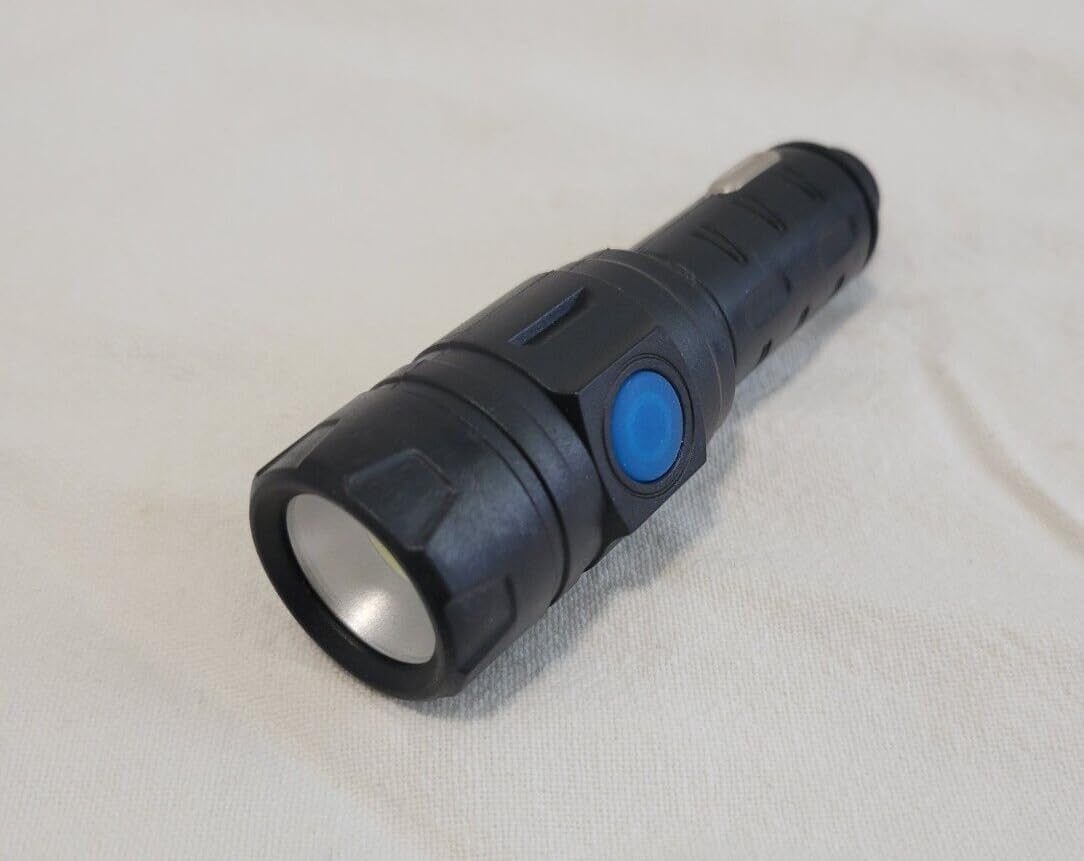 Harbor Super Bright 12v Compact Mini Flashlight LED Light, Charges in Car Port
