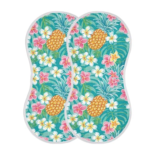xigua Pineapples Baby Burp Cloths for Newborn Boys and Girls 1 Pack, Soft & Absorbent Cotton Baby Burp Cloth, Baby Washcloths, Newborn Towel, Burp Rags2