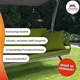 Angerer Elegance Joy Hollywoodschaukel, Beige, Joy, Grün, 3-Sitzer - 5
