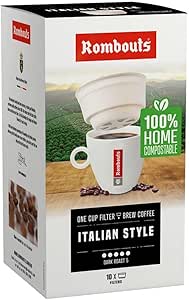 Rombouts Italian One Cup Coffee Filters 10's (8 Boxes) : Amazon.co.uk ...