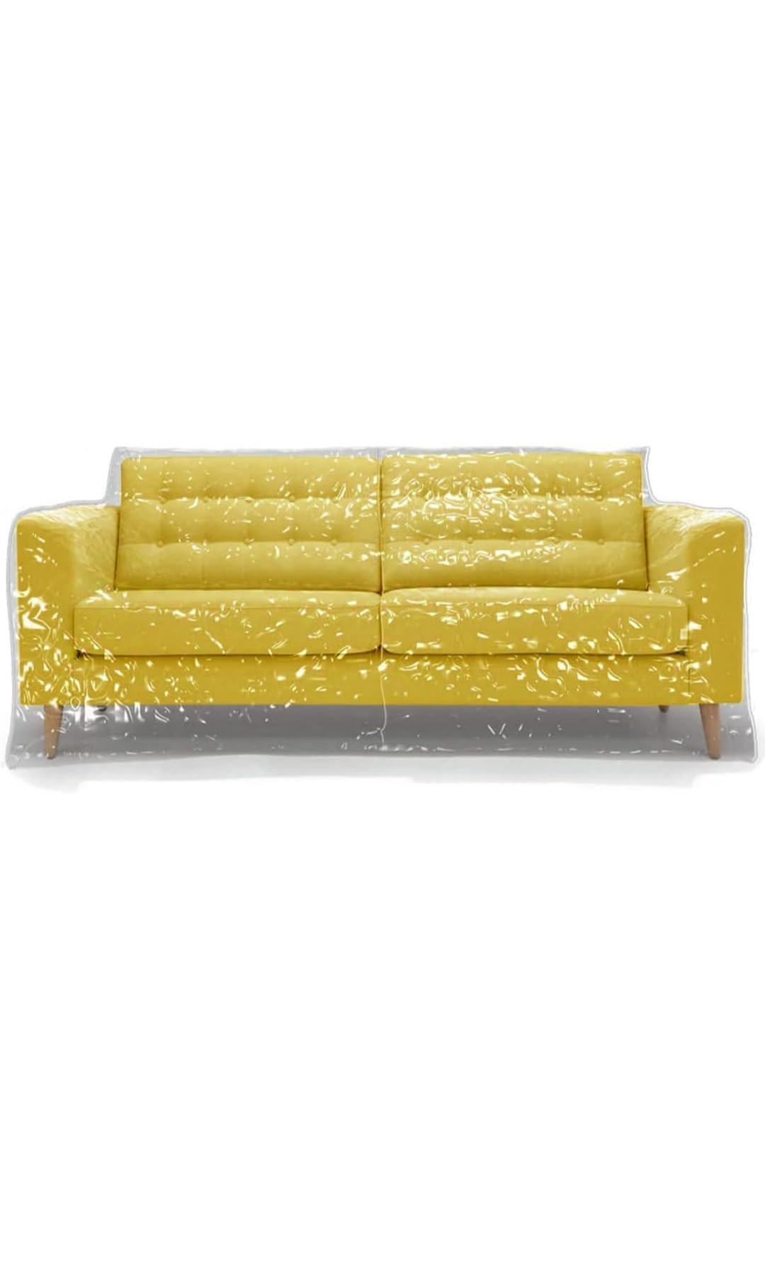 Plastic Sofa Cover Protector (15 FT x 10 FT) 600 GSM Waterproof Clear Plastic Cover for Couch Anti Cat Dog Scratching Easy Storage and Moving Plastic Couch Cover(Sofa-1 Pack)-image-43