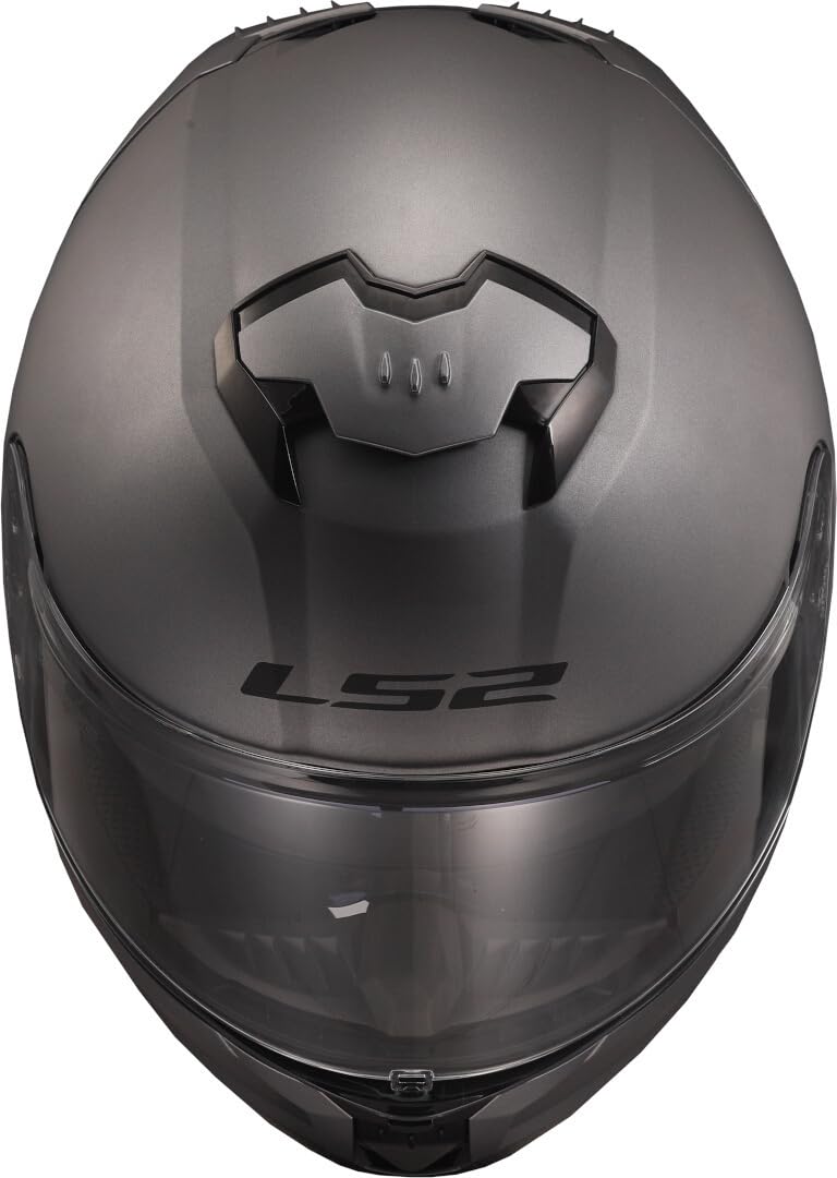 LS2 FF808 Nardo Grey Dual Visor Ece22.06 Approved Full Face Motorcycle Helmet
