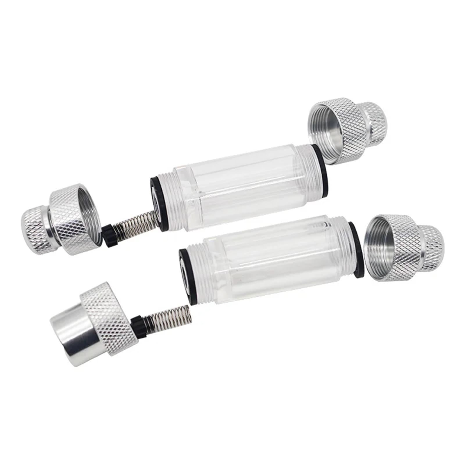 Contador de burbujas CO2 for acuario, válvula retención doble cabezal, regulador pecera, kit sistema difusor, accesorios for bomba aire reactor(Double head)