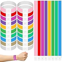 600 Braccialetti Carta Per Eventi - 6 Colori, Impermeabili, Per Concerti, Feste, Identificazione