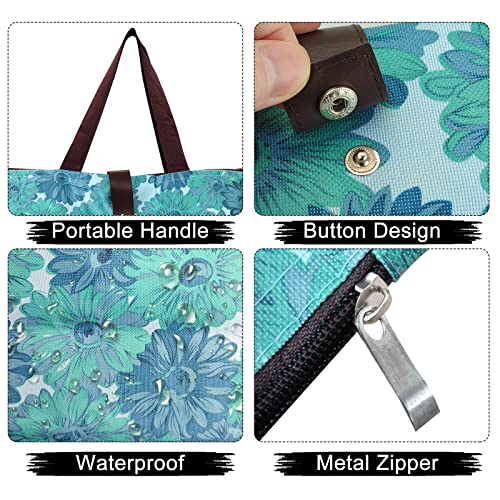 FuninCrea Foldable Shopping Bag Handbags for Women Shoulder Bag Reusable and Washable Grocery Bag - Image 3