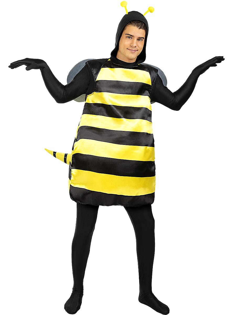 Funidelia | Disfraz de abeja para hombre y mujer Animales, Insectos, Bicho, Abeja - Disfraz para adultos y divertidos accesorios para Fiestas, Carnaval y Halloween - Talla Única - Amarillo