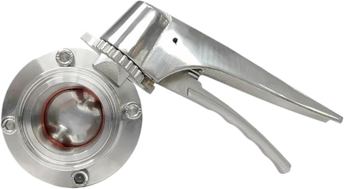 304 stainless steel duckbill butterfly valve quick installation beer equipment 316 clamp type quick connection welding valve