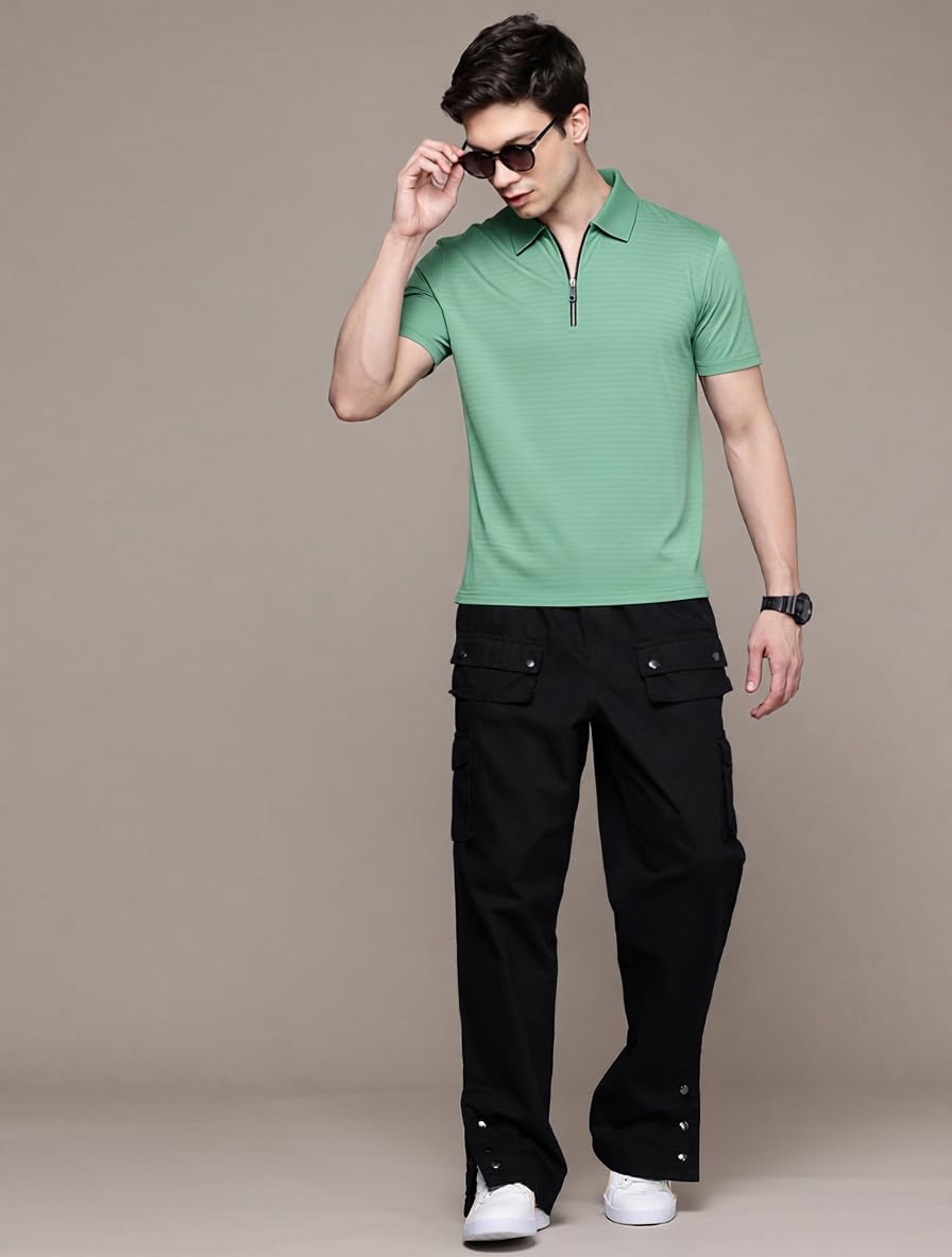 Preneum Men’s Polo T‑Shirt | Comfortable Rich Polycotton, Band Collar, Regular Fit | Stylish & Premium All Day Wear (Available in Plus Sizes) 3