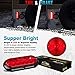 Partsam 2PCS Trailer Truck Boat Bus Red LED 6